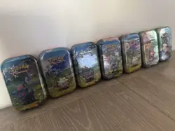 Pokemon TCG Bundle 7 Mini Tins New & Sealed (6 Ascended Heroes, 2 Kanto Friends) - Image 2