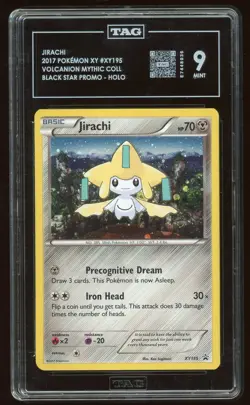 2017 Pokemon Jirachi Black Star Holo Promo #XY195 TAG 9 - Image 1