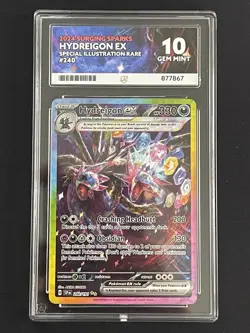 Hydreigon EX 240/191 Surging Sparks SIR Ace Gem Mint 10 *Perfect Subgrades* - Image 1