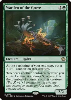 Near Mint x 1 Warden of the Grove - Foil - Promo Pack Promo Packs - MTG - FOIL - Image 1