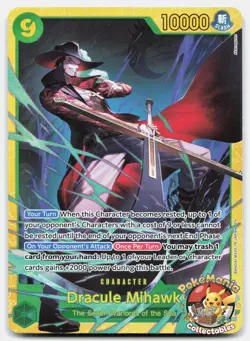 Dracule Mihawk Secret Rare OP14-119 The Azure Sea's Seven One Piece Near Mint - Image 1