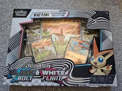 Pokemon TCG: Victini Illustration Collection Box Unova Black Bolt White Flare - Image 1