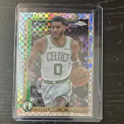 Topps 2025-26 Chrome X-Fractor Jayson Tatum Boston Celtics #49 Basketball - Image 1
