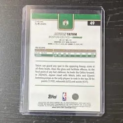Topps 2025-26 Chrome X-Fractor Jayson Tatum Boston Celtics #49 Basketball - Image 2