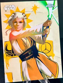 2025 Topps Chrome Star Wars 🔥 #GG-12 JECKI LON Galactic Graffiti (SP) Acolyte - Image 3