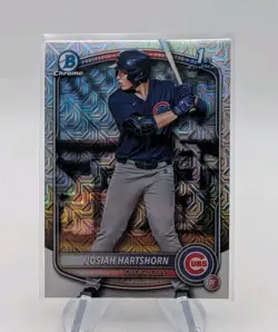 Josiah Hartshorn 2025 1st Bowman Draft Chrome Mega Box Mojo Refractor SP #BDC-21 - Image 1
