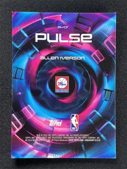 2025-26 Topps Finest Basketball Allen Iverson #P-17 Pulse 76ers Case Hit SSP - Image 2