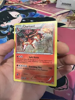 Charizard Cosmos Holo 19/113 HD GALAXY SWIRL - MEW TAIL - Pokemon Card - MP - Image 3