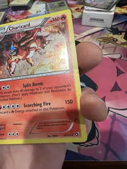 Charizard Cosmos Holo 19/113 HD GALAXY SWIRL - MEW TAIL - Pokemon Card - MP - Image 5
