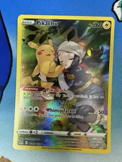 Pikachu TG05/TG30 Alternate Art Trainer Gallery Lost Origin Pokemon Card - Image 1