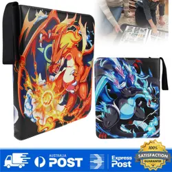 900 Cards Pocket Trading Card Binder Zipper Game Card Album Case Portable New - Image 1