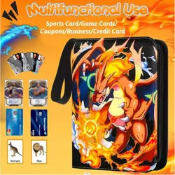900 Cards Pocket Trading Card Binder Zipper Game Card Album Case Portable New - Image 3