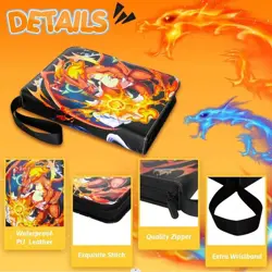 900 Cards Pocket Trading Card Binder Zipper Game Card Album Case Portable New - Image 4