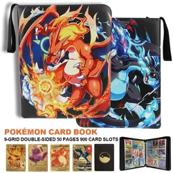 900 Cards Pocket Trading Card Binder Zipper Game Card Album Case Portable New - Image 5