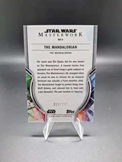 2022 Topps Star Wars Masterwork insert card /299 THE MANDALORIAN #24 - Image 2