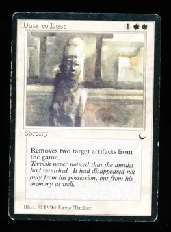 * * 1x Dust to Dust x1 * * The Dark MTG HP Heavily Played - Image 1