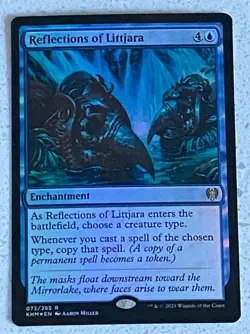 MTG Magic the Gathering Kaldheim Foil Reflections of Littjara - Rare - Image 1