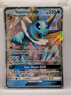 Vaporeon GX SM172 Jumbo Card Black Star Promo Pokemon TCG English - Image 1