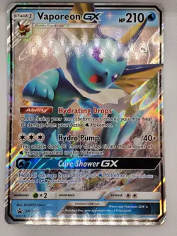 Vaporeon GX SM172 Jumbo Card Black Star Promo Pokemon TCG English - Image 5