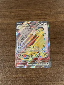 Pokemon TCG Team Rockets Persian EX Full Art 219/182 Destined Rivals Ultra Rare - Image 1