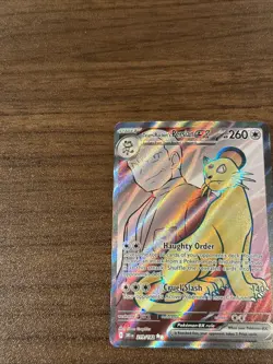 Pokemon TCG Team Rockets Persian EX Full Art 219/182 Destined Rivals Ultra Rare - Image 2