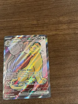 Pokemon TCG Team Rockets Persian EX Full Art 219/182 Destined Rivals Ultra Rare - Image 3