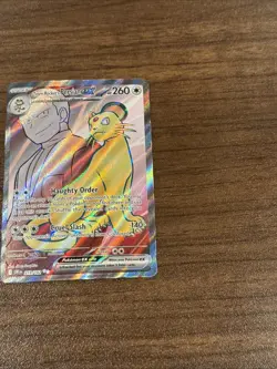 Pokemon TCG Team Rockets Persian EX Full Art 219/182 Destined Rivals Ultra Rare - Image 4