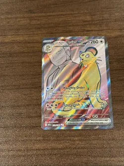 Pokemon TCG Team Rockets Persian EX Full Art 219/182 Destined Rivals Ultra Rare - Image 5