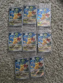 8 Pikachu Pokemon SEALED SVP 027 Scarlet & Violet Paldea Evolved ETB Promos - Image 1
