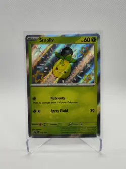 Smoliv Shiny Rare SV: Paldean Fates 102/091 - Pokemon TCG - Image 1