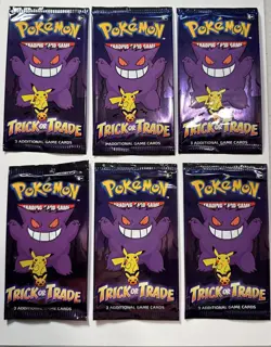 2022 Pokemon TCG Trick or Trade Booster Pack - Lot of 6 - Straight From Box - Image 1