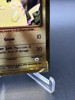 2021 Pokemon Celebrations Ultra Premium Collection Gold Metal Pikachu #58/102 - Image 4