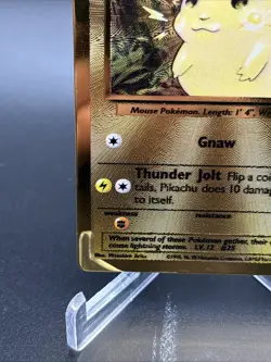 2021 Pokemon Celebrations Ultra Premium Collection Gold Metal Pikachu #58/102 - Image 5