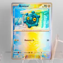 Bronzor 066/131 (Poke ball Reverse Holo) SV Prismatic Evolutions Pokemon - NM - Image 1