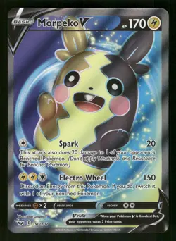 Morpeko V 190/202 Holo Pokemon SWSH01: Sword & Shield Base Set - Image 1