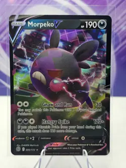 Pokemon TCG Morpeko V Brilliant Stars 095/172 Holo Ultra Rare NM - Image 1