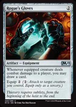 Rogue's Gloves - Near Mint MTG Magic 2019 Core Set - Image 1