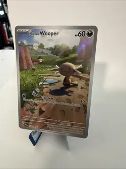 Pokemon TCG Paldean Wooper Illustration Rare 102/094 Me02 Phantasmal Flames - Image 3