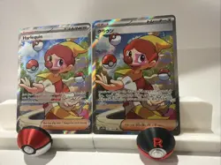 Pokemon Harlequin Trainer Full Art Lot x2 – English & Japanese – SV Set Holo NM - Image 3