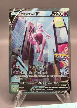 Mewtwo V (Alternate Full Art) 072/078 Pokemon GO Holo - Image 1