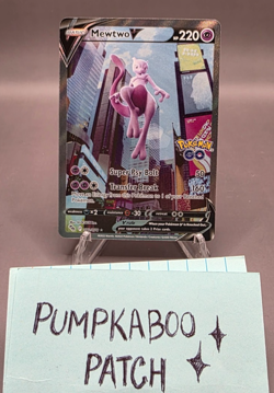 Mewtwo V (Alternate Full Art) 072/078 Pokemon GO Holo - Image 2