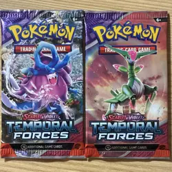 Pokemon Scarlet & Violet Temporal Forces 2 Booster Packs English 2024 - Image 1