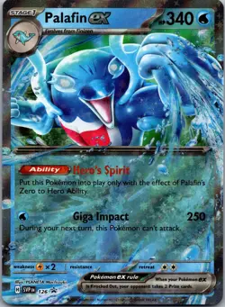 Palafin ex 126 Holo Promo Scarlet & Violet Promo Holo Near Mint - Image 1