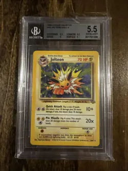 Pokemon TCG Jolteon Jungle 4A/64 Holo Unlimited Holo Rare BGS 5.5 - Image 1