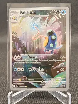 Pokemon TCG Palpitoad 104/086 Black Bolt Illustration Rare Holo - Image 1