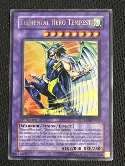 Yugioh Elemental Hero Tempest EEN-EN034 Ultra Rare 1st Ed NM - Image 1