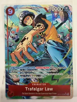 2025 One Piece Trafalgar Law (Alt Art) OP14-009 SR The Azure Sea’s Seven NM - Image 1