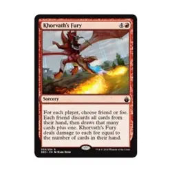 WOTC MtG Battlebond Khorvath's Fury (R) (Foil) NM - Image 1