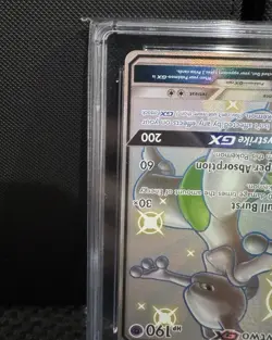 Mewtwo GX CGC 10 PRISTINE Hidden Fates Sv59/Sv94 Pokemon TCG Holo Full Art - Image 5