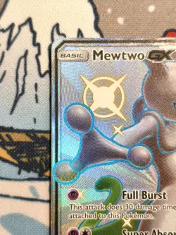 Pokemon TCG Mewtwo GX Hidden Fates SV59/SV94 Holo Full Art Ultra Rare Shiny Card - Image 5